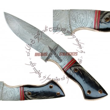 PERFORMANCE CENTER SPORTING BOWIE DAMASCUS STEEL FORGED KNIFE